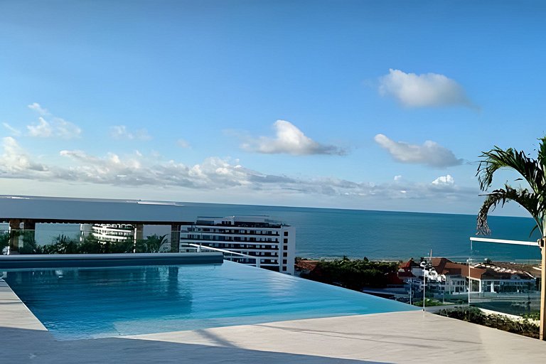 1 Quarto Cielo Mar. Banheira de hidromassagem privativa
