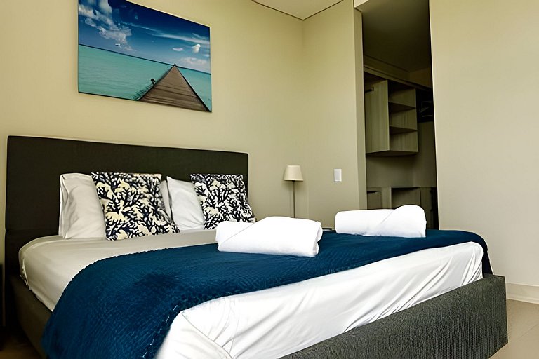 1 Quarto Cielo Mar. Banheira de hidromassagem privativa