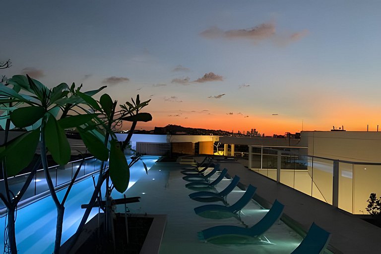 1 Quarto Cielo Mar. Banheira de hidromassagem privativa