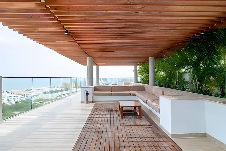 1 Quarto Cielo Mar. Banheira de hidromassagem privativa