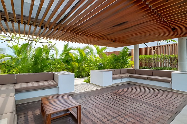 1 Quarto Cielo Mar. Banheira de hidromassagem privativa