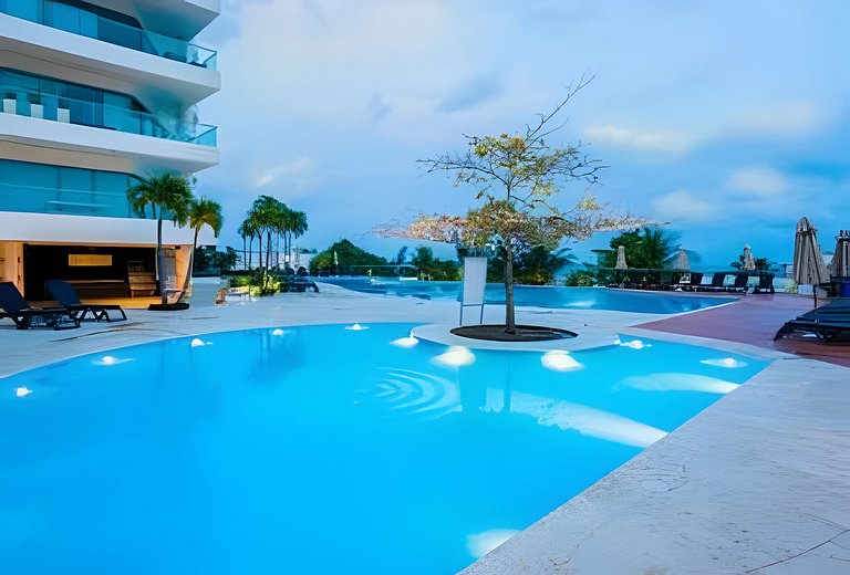 2 quartos Morros com hidromassagem e vistas