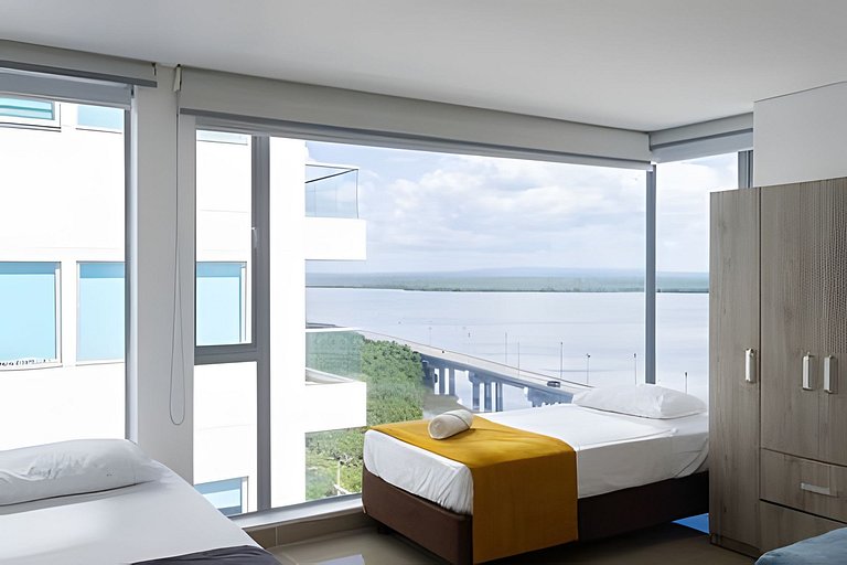 2 quartos Morros com hidromassagem e vistas