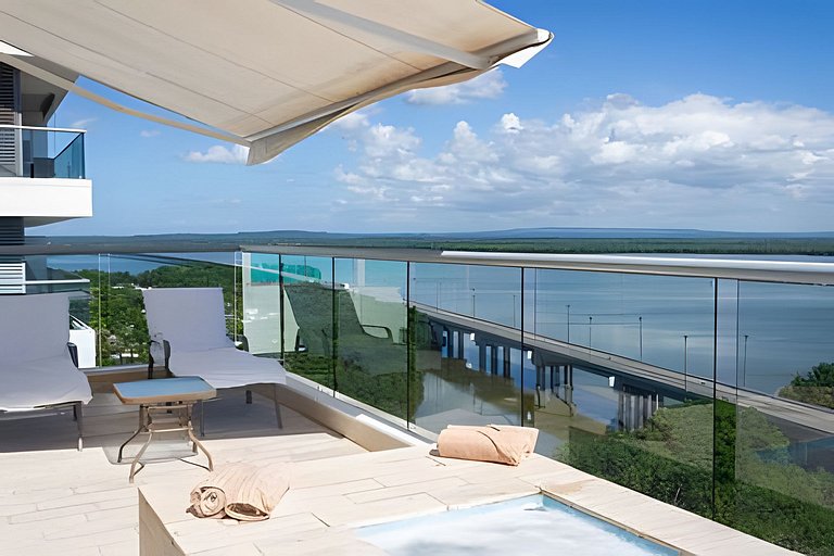 2 quartos Morros com hidromassagem e vistas