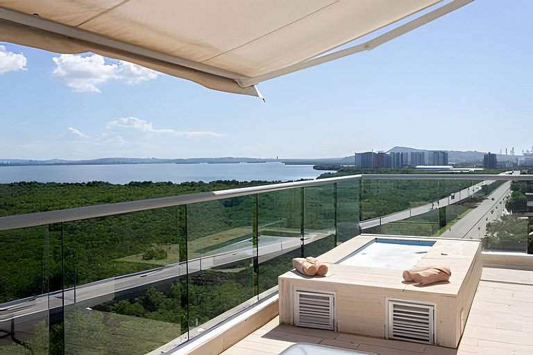 2 quartos Morros com hidromassagem e vistas