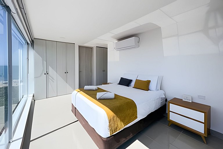 2 quartos Morros com hidromassagem e vistas