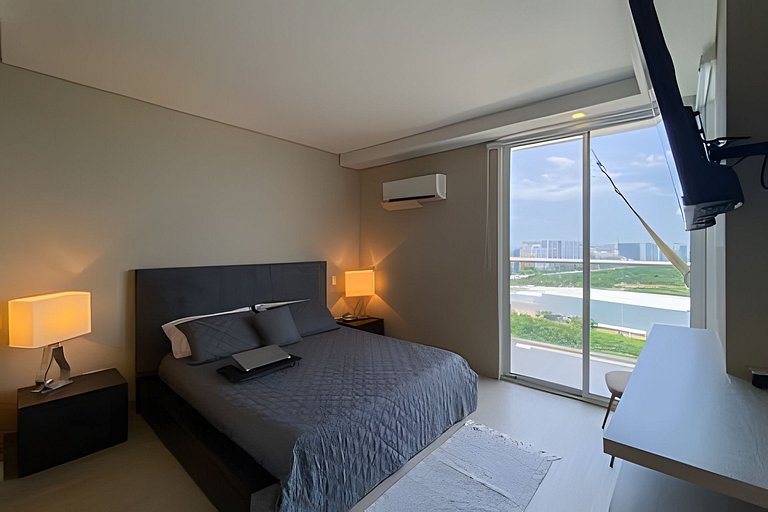 1 Quarto com jacuzzi privativo. Vista para o mar e para a la