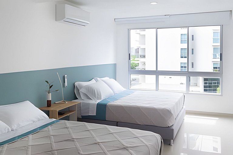 1 quarto com saída direta para a praia de Morros