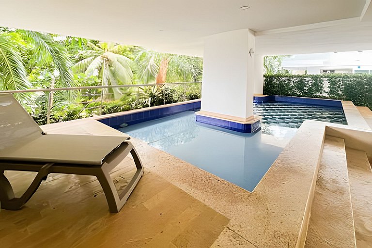1 quarto com saída direta para a praia de Morros