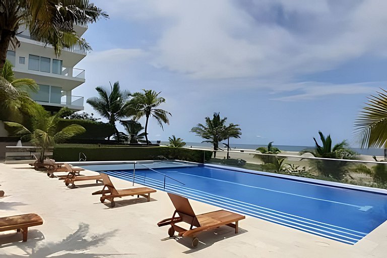Apartamento de 1 dormitório nos Morros com vista para o mar