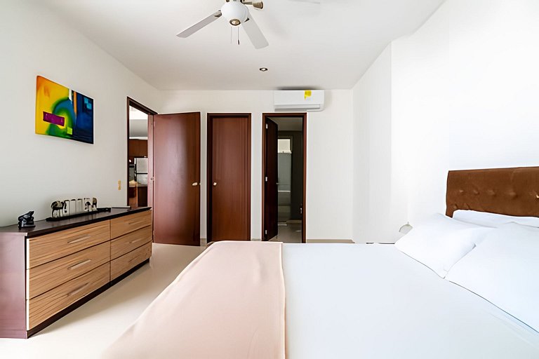 Apartamento de 1 dormitório nos Morros com vista para o mar