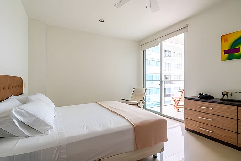 Apartamento de 1 dormitório nos Morros com vista para o mar