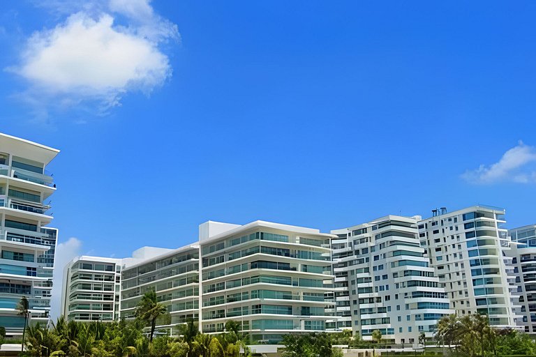 Apartamento de 1 dormitório nos Morros com vista para o mar