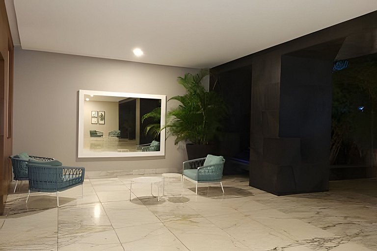 Apartamento de 1 dormitório nos Morros com vista para o mar