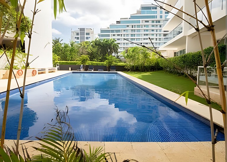 Apartamento de 1 dormitório nos Morros com vista para o mar