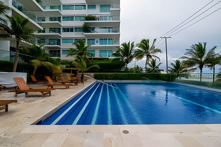 Apartamento de 1 dormitório nos Morros com vista para o mar