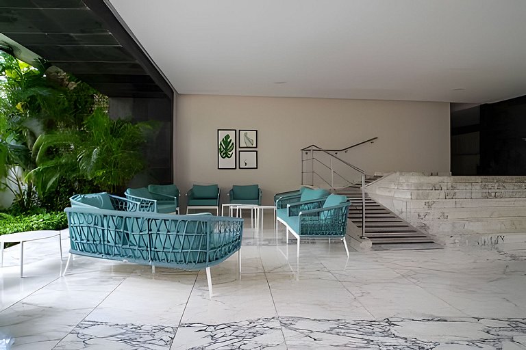 Apartamento de 1 dormitório nos Morros com vista para o mar