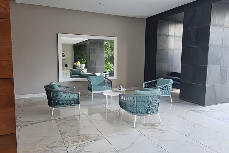 Apartamento de 1 dormitório nos Morros com vista para o mar