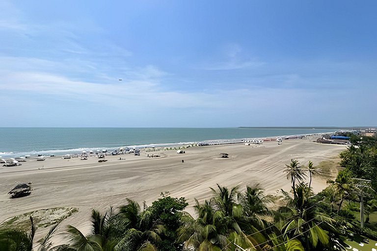 Apartamento de 1 dormitório nos Morros com vista para o mar