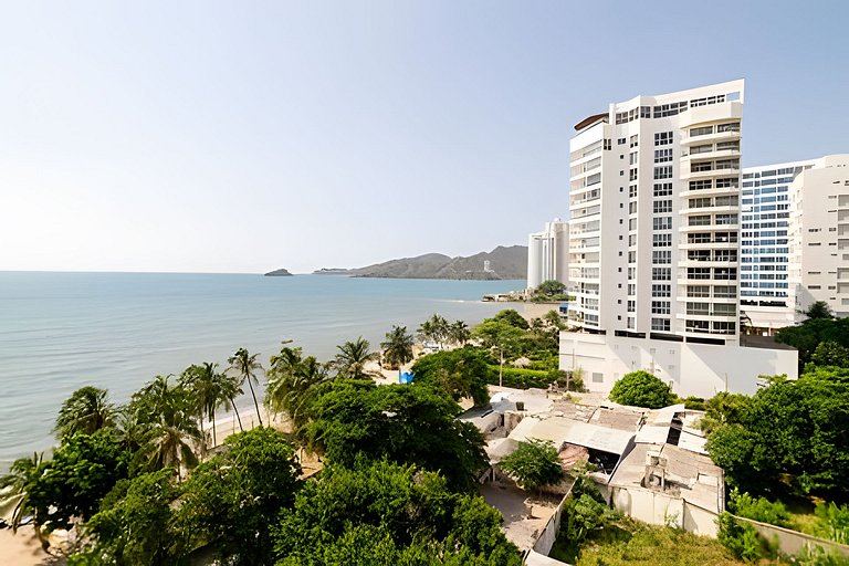 2 quartos com vista para o mar, piscina e spa