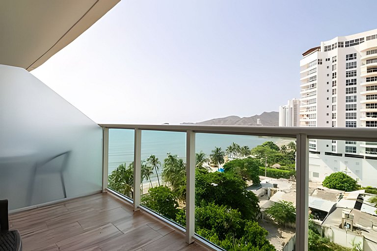 2 quartos com vista para o mar, piscina e spa
