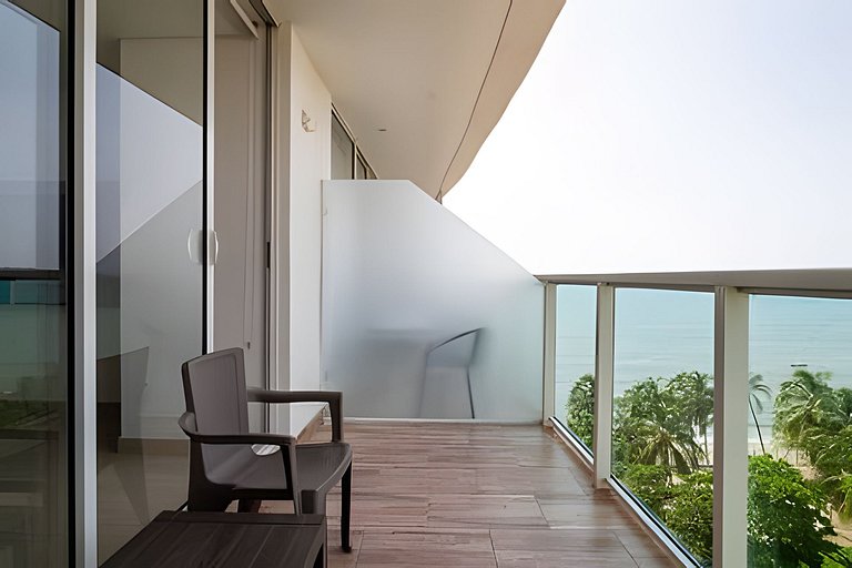 2 quartos com vista para o mar, piscina e spa