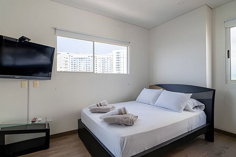 2 quartos com vista para o mar, piscina e spa
