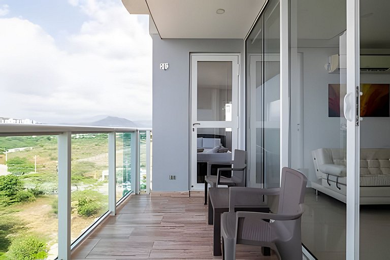 2 quartos com vista para o mar, piscina e spa