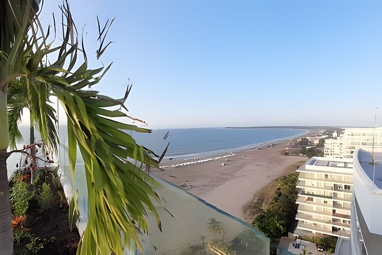 3 quartos mais 1 adicional com acesso direto à praia de Morr