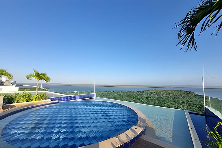 2 quartos Morros. Vista para o mar e acesso à praia
