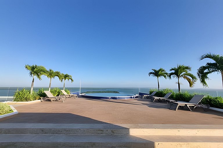 2 quartos Morros. Vista para o mar e acesso à praia