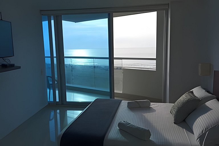 2 quartos Morros. Vista para o mar e acesso à praia