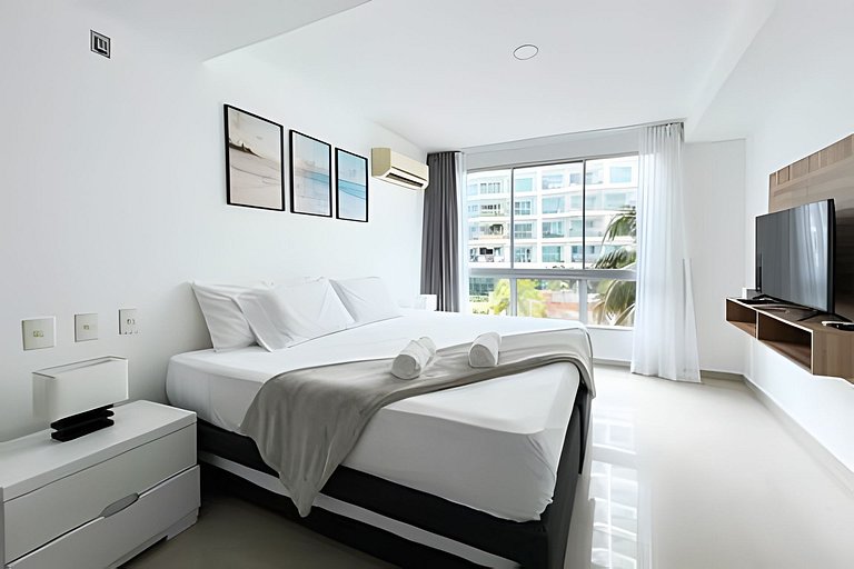 Apartamento de 2 quartos no Morros com saída para a praia
