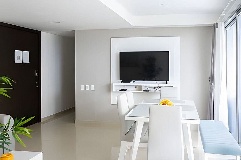 Apartamento de 2 quartos no Morros com saída para a praia