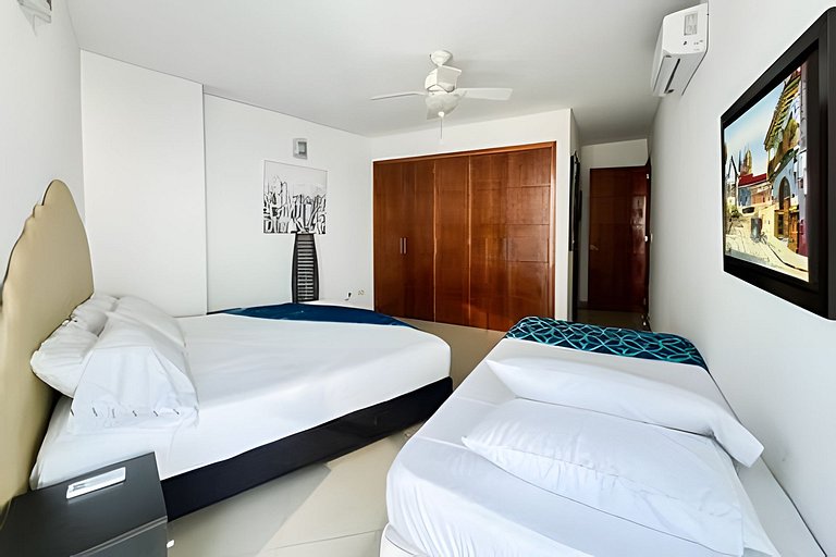 Apartamento 2 Quartos Laguito Vista para o Mar