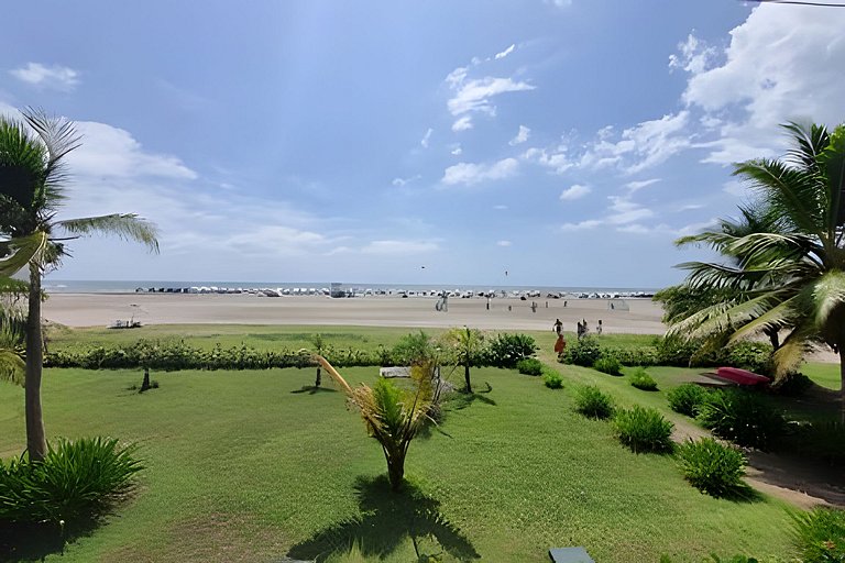 1 dormitório e terraço Morros. Vista para o mar