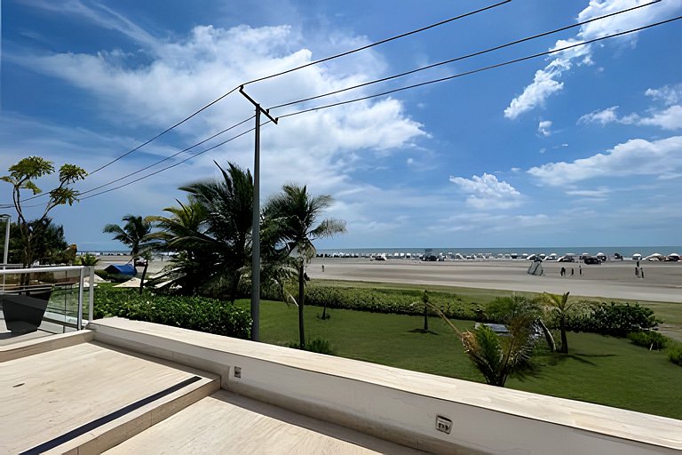 1 dormitório e terraço Morros. Vista para o mar