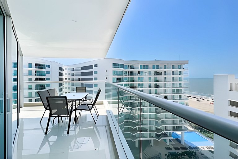 Apartamento com 2 quartos nos Morros, vista para o mar