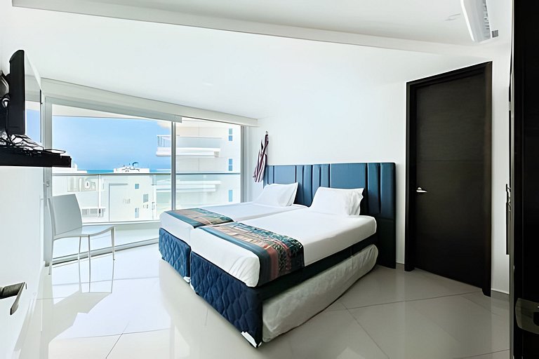 Apartamento com 2 quartos nos Morros, vista para o mar