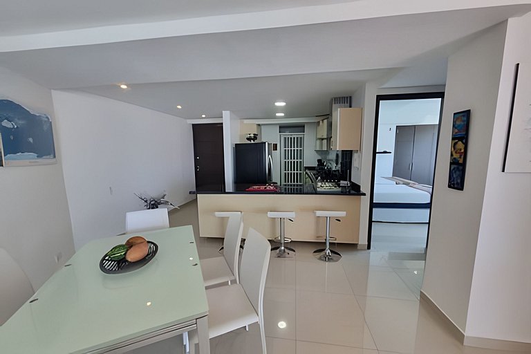 Apartamento com 2 quartos nos Morros, vista para o mar
