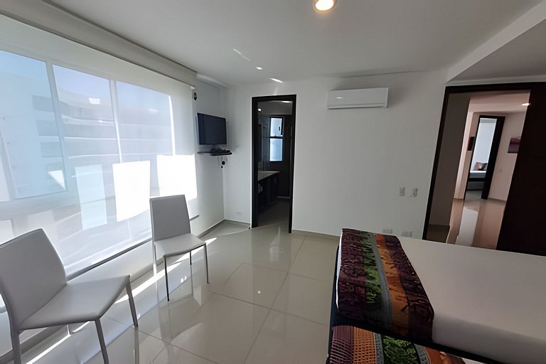 Apartamento com 2 quartos nos Morros, vista para o mar