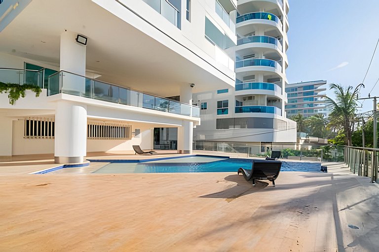 Apartamento com 2 quartos nos Morros, vista para o mar