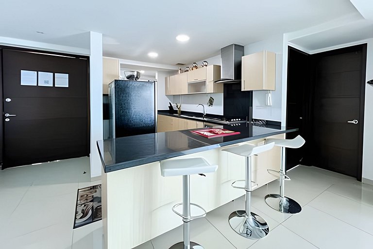 Apartamento com 2 quartos nos Morros, vista para o mar