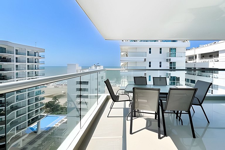Apartamento com 2 quartos nos Morros, vista para o mar