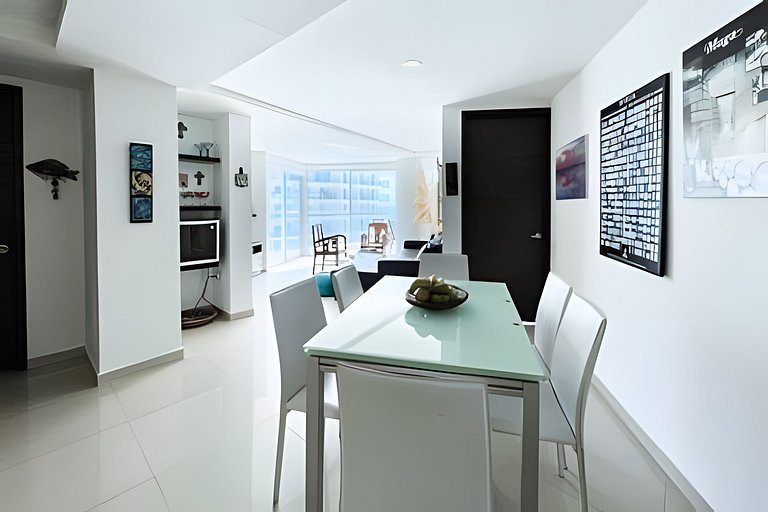 Apartamento com 2 quartos nos Morros, vista para o mar