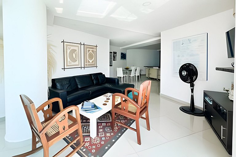Apartamento com 2 quartos nos Morros, vista para o mar