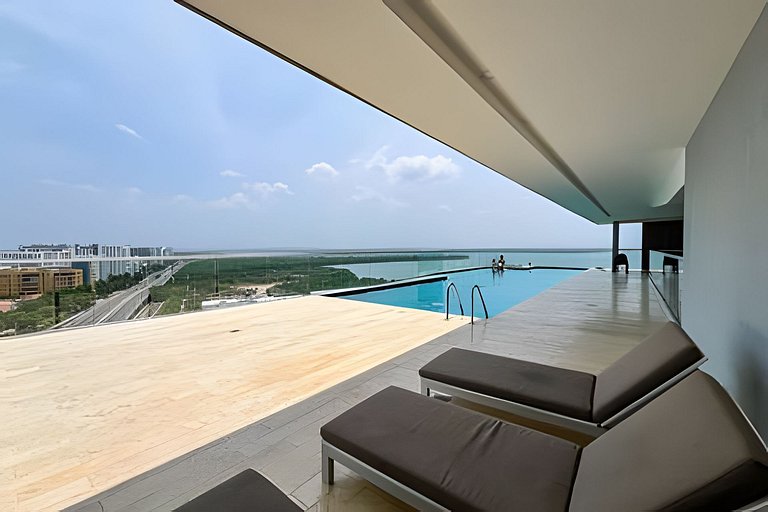 Apartamento de 2 quartos Morros Vistas. Piscina