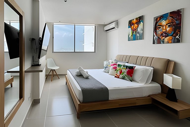 Apartamento de 2 quartos Morros Vistas. Piscina