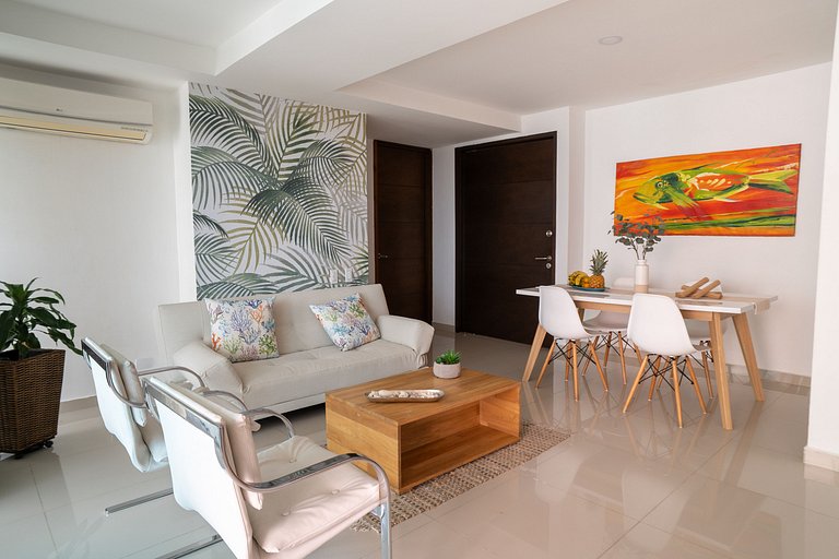 Apartamento de 1 quarto em Morros. Vista para o mar e acesso
