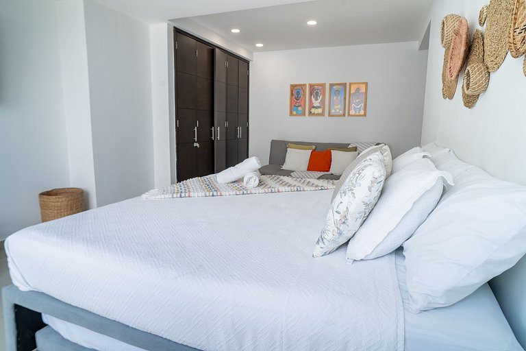 Apartamento de 1 quarto em Morros. Vista para o mar e acesso